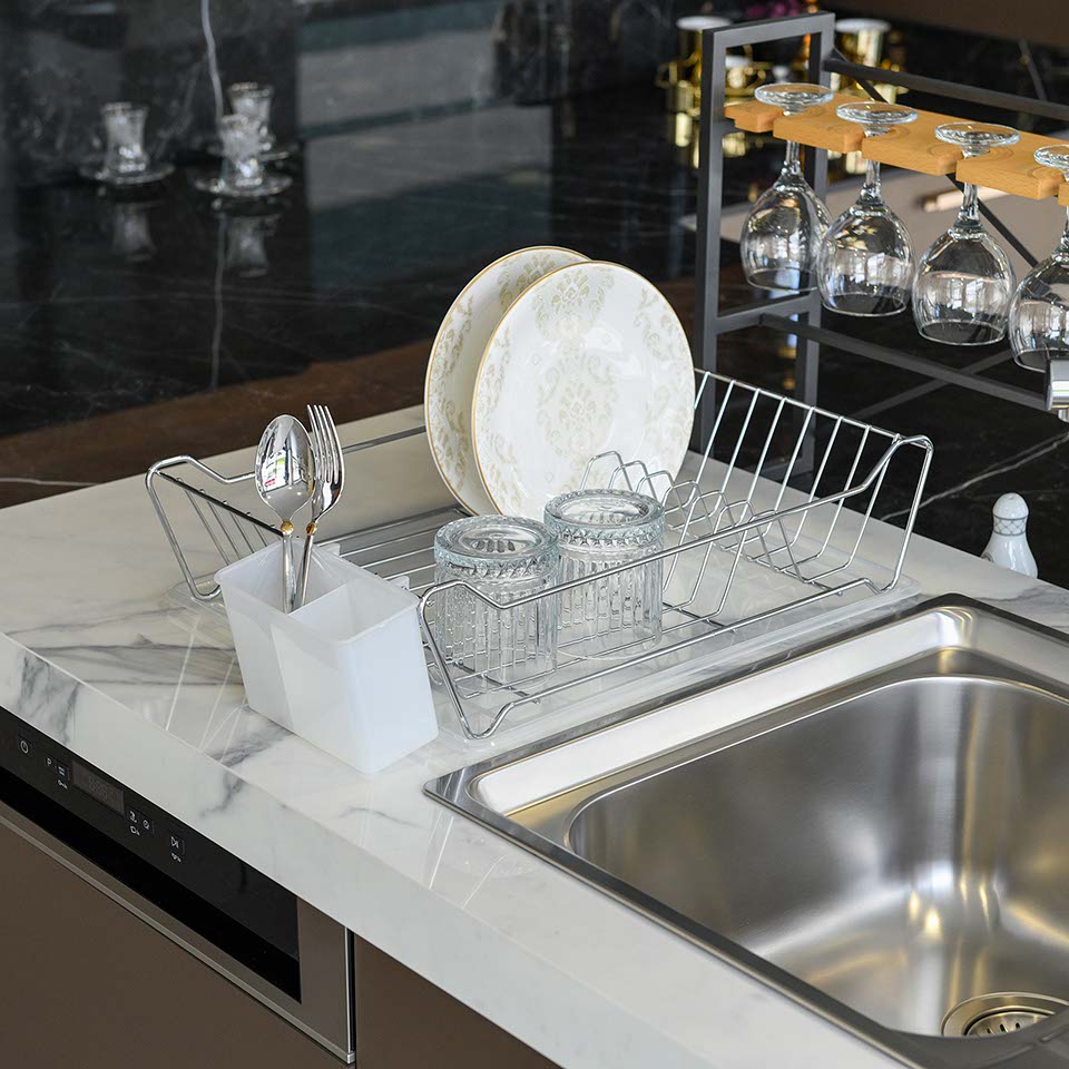 Single Compartment Plate Rack Chrome Plated