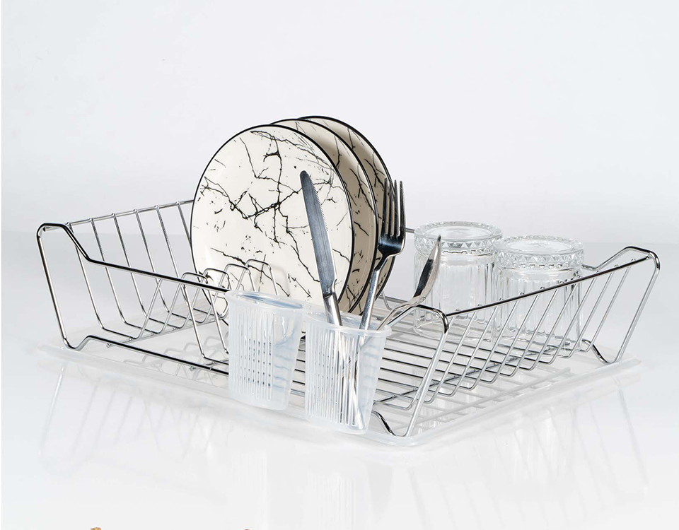 Single Compartment Plate Rack Chrome Plated